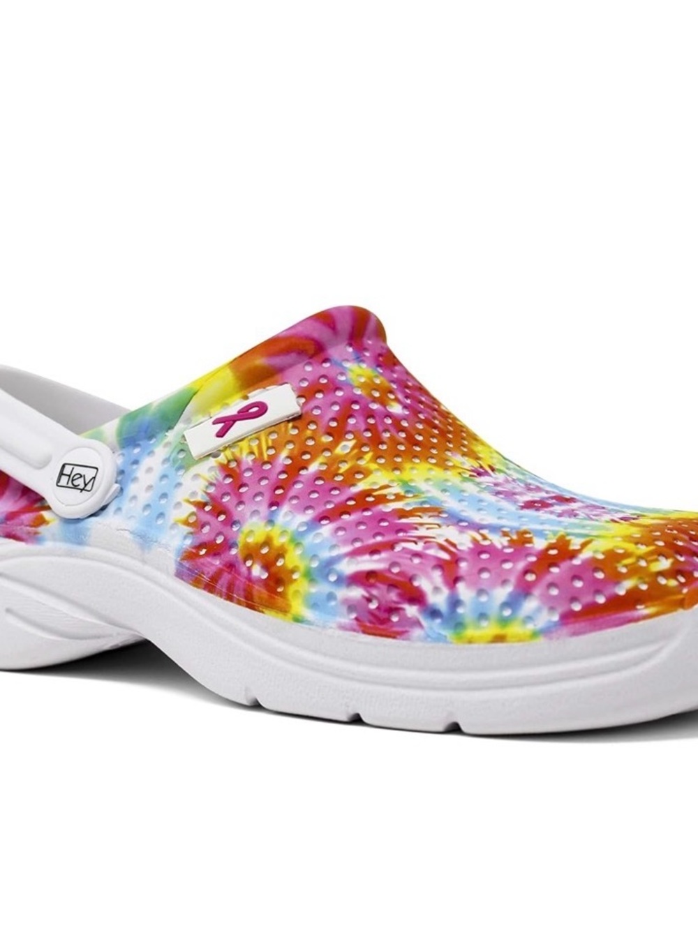 Hey Shoes Women’s Tie-Dye Comfort Mules - White Base